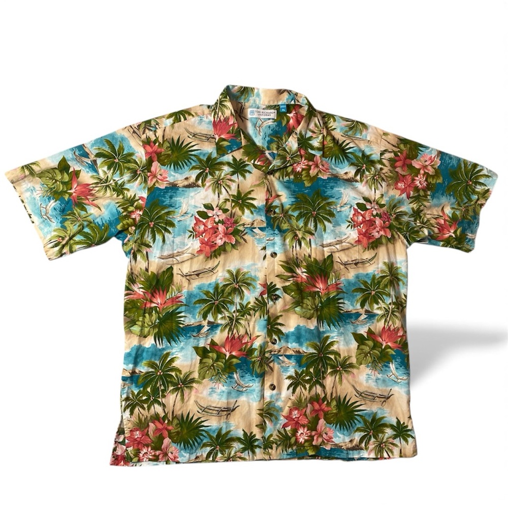 Tori Richard Hawaiian button up shirt- Size XL